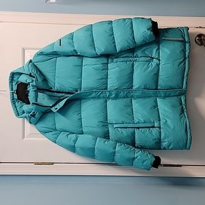 WOMENS BCBGENERATION PLUS SIZE XXL AQUA PUFFER JACKET